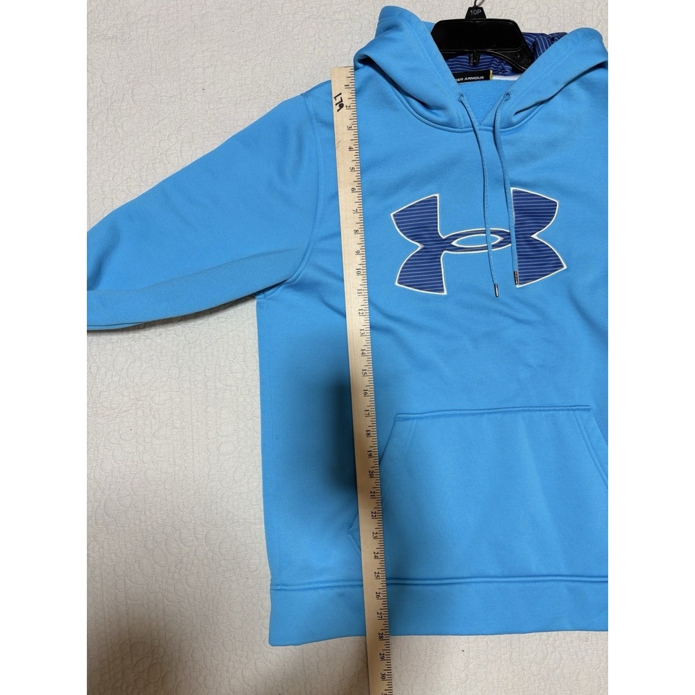 Under Armour Men's Blue Fleece Loose Fit Pullover Hoodie Size M - Picture 8 of 8